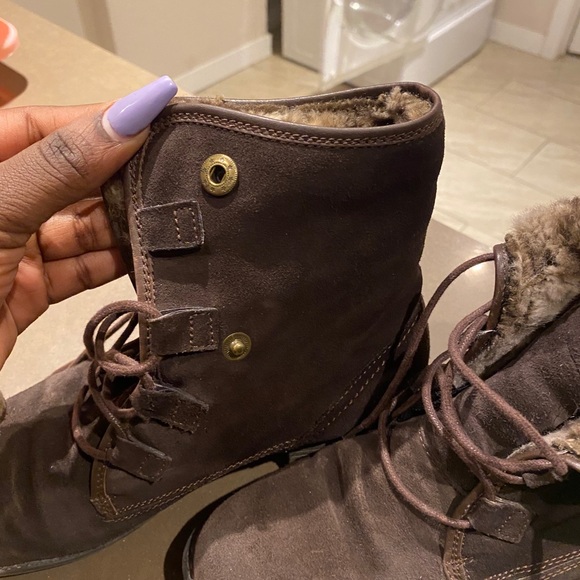 Aqua college brown leather boots - Picture 3 of 11